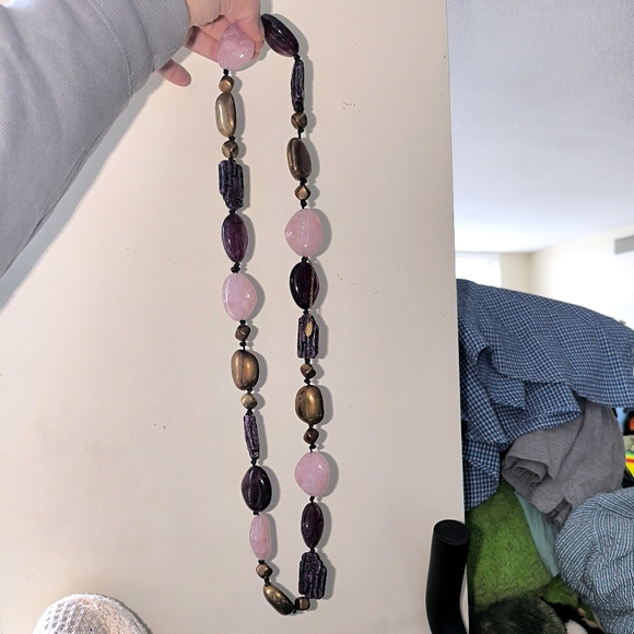 Amrita Singh Chunky Multi Color Resin Necklace - Picture 9 of 11